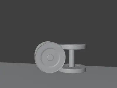Realistic 5kg Dumbbell 3D Model for Fitness and Gym Scenes Free low-poly 3D model