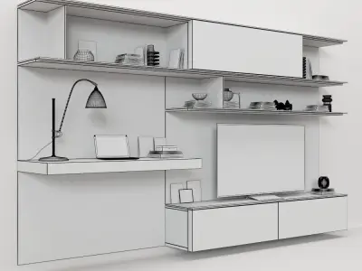 jesse online wall mounted system 3D model