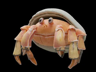 Hrrmit crab 3D Model 3D model