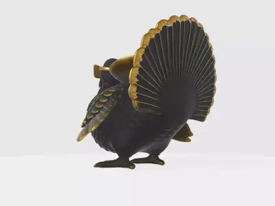Cool Turkey Statue with Sunglasses Unique 3D Printed Decorative 3D print model