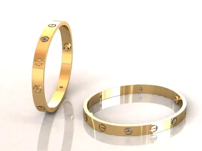 Love Bracelet C 17cm 3D print model