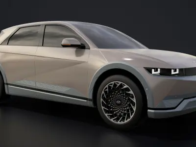 Hyundai Ioniq 5 2022 game ready Low-poly 3D model