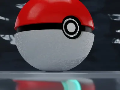 poemon ball Low-poly 3D model