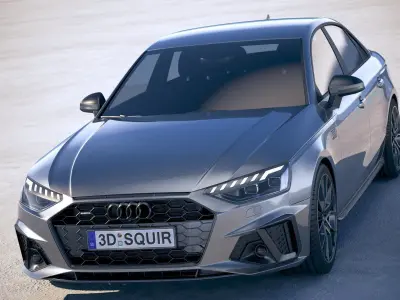 Audi A4 S-line 2020 3D model