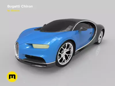 Bugatti chiron 3D print model