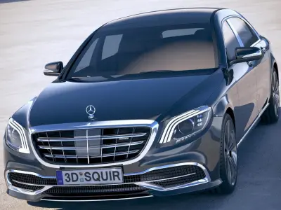 Mercedes S-Class Maybach 2018 3D model