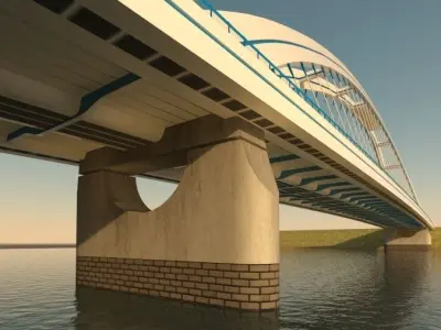 Arched bridge  3D model