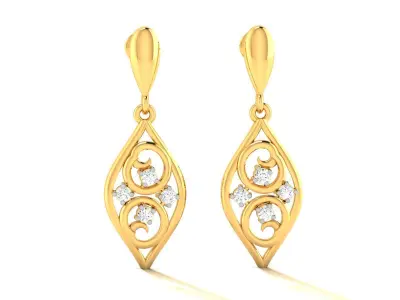 Diamond Earring 3D print model