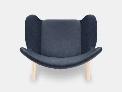 VEDBO High back armchair Low-poly 3D model