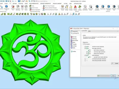 Ohm watch Man Ring silver gold printable jewelry 3D print model