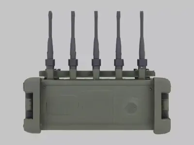 Military Radio Communication DeviceMilitary Radio Low-poly 3D model