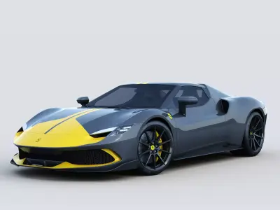 Ferrari 296 GTB Assetto Fiorano 2022 3D model