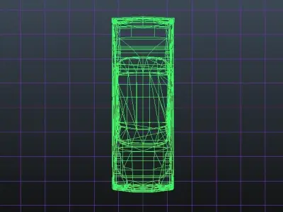 OLD Rusty Car Low-poly 3D model