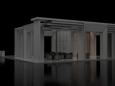 3D MODEL EXHIBITION STAND 3D model purchase