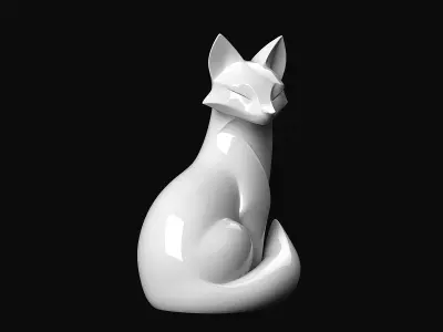 Fox Sculpture 3D print model