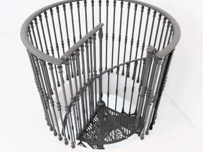 Iron Spiral Staircases MODUS 3D model