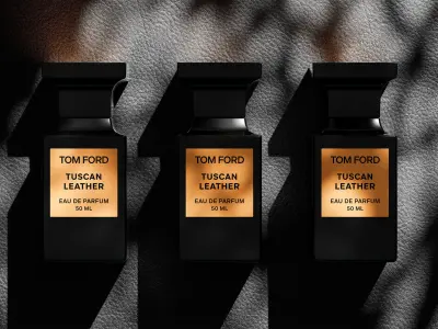 Tom Ford Tuscan Leather perfume bottle 3d model  3D model