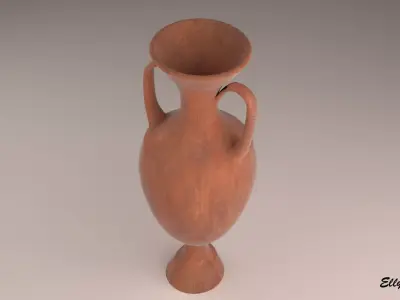 Anfora greek vase Low-poly 3D model