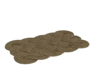 Pinckney Lovers Knot Non-Slip IndoorOutdoor Door Mat 3D model