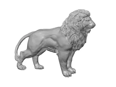 lion sculpture 3D model