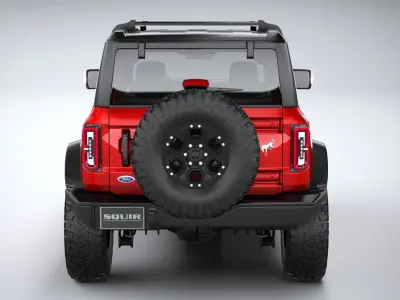 Bronco Wildtrak 4-door 2021 3D model