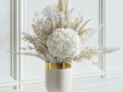 Flower Set 010 Pampas 3D model