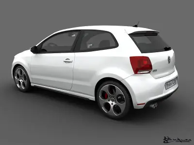 Volkswagen Polo GTI 3doors 2011 3D model
