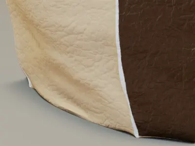  Marrakech leather pouf  3D model