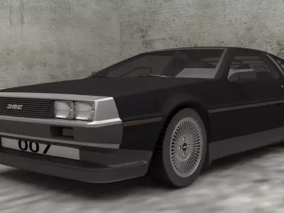 DeLorean 3D model
