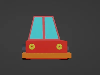 Low Poly Car Low-poly 3D model