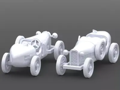 Bugatti Type 35 toy car for 3d printing 3D print model