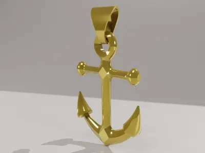 anchor pendant  3D print model