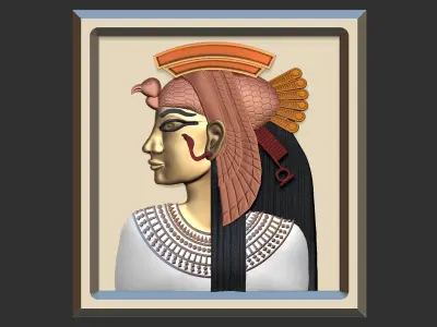 Cleopatra queen -  last  pharaoh of Egypt 3D print model