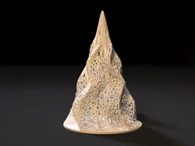 Christmas tree 3D print model 3