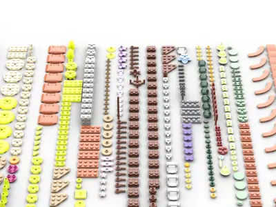 TwindBricks3D - 10329 Tiny Plants 3D print model