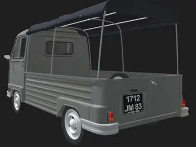 Renault estafette Pickup 1960 3D model