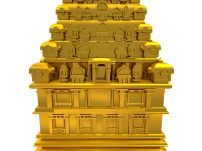 3D Temple 3D model