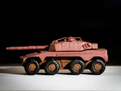 Rooikat Armoured Car 3D print model
