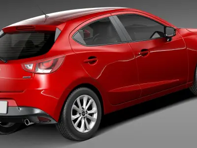 Mazda 2 2015 3D model