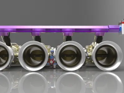 Individual throttle bodies 3D model