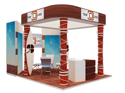 Booth Exhibition Stand a596f  3D model