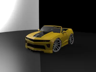 chevrolet camaro cartoon Low-poly 3D model