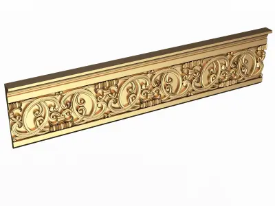 Cornice Decoration Molding 08 Low-poly 3D model