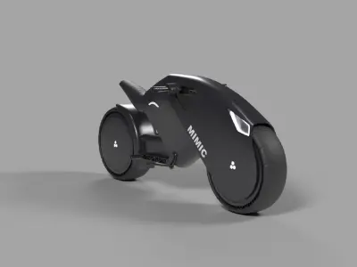 Electric Bike Low-poly 3D model