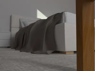 Beach bedroom 3D model