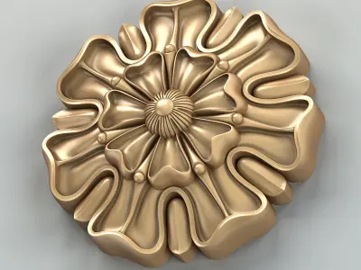 Round rosette 021 3D model