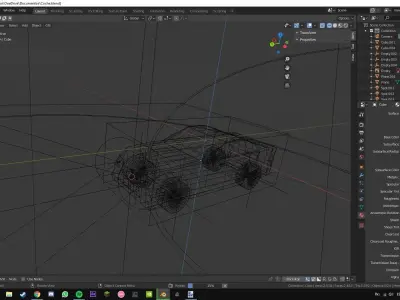 Cool Little Low-Poly Car Low-poly 3D model