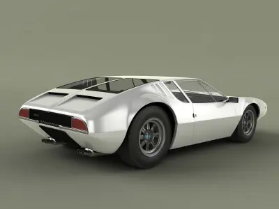 De Tomaso Mangusta 1969 3D model