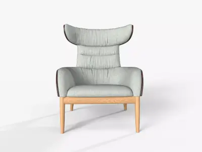 Ritzwell Beatrix easy chair Low-poly 3D model