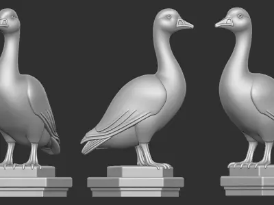 Lovely Duck statue 3D print model